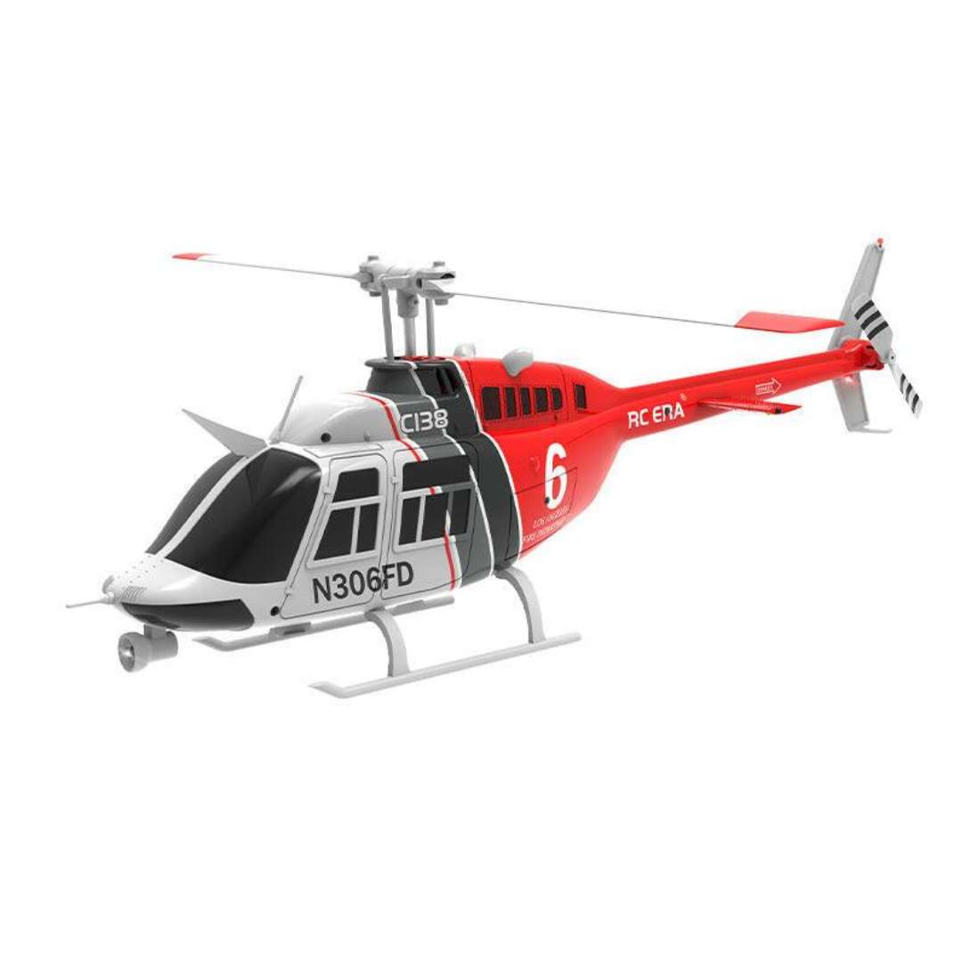 RC ERA C138 Bell 206 Helicopter – 6-Axis Gyro Stabilized Scale RC Helicopter India (Red)