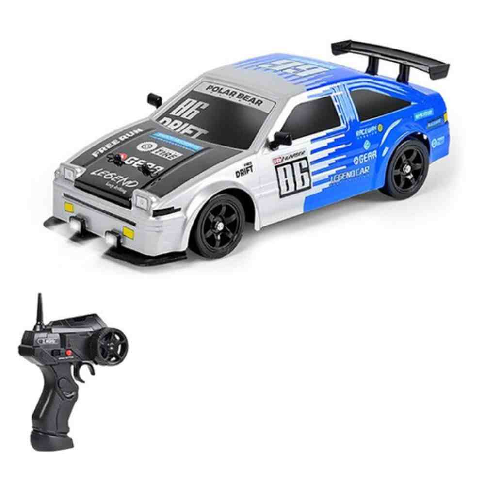 SC16A07-1 1/16 Scale 4WD RC Drift Car with LED Lights & Tail Spray – Toyota Style Racing Car in India