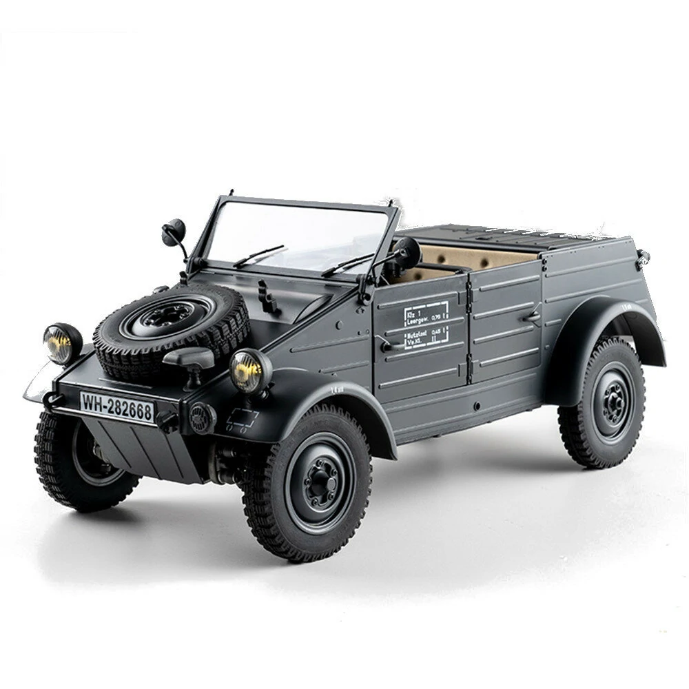ROCHOBBY 1/12 Type82 Kübelwagen RTR – WWII German Gray RC Car