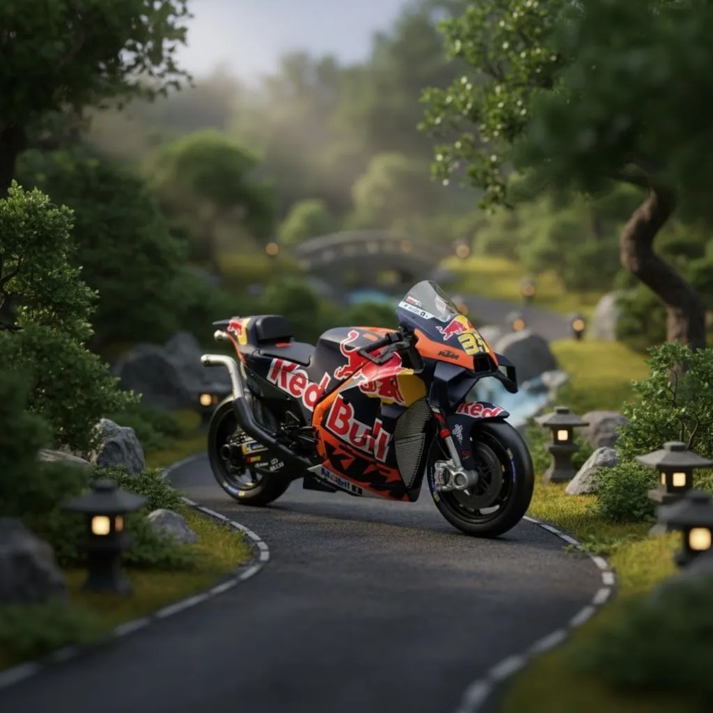 Maisto 2023 Red Bull KTM Factory Racing RC16 Brad Binder #33 Diecast Bike 1:18 Scale – Official MotoGP Model