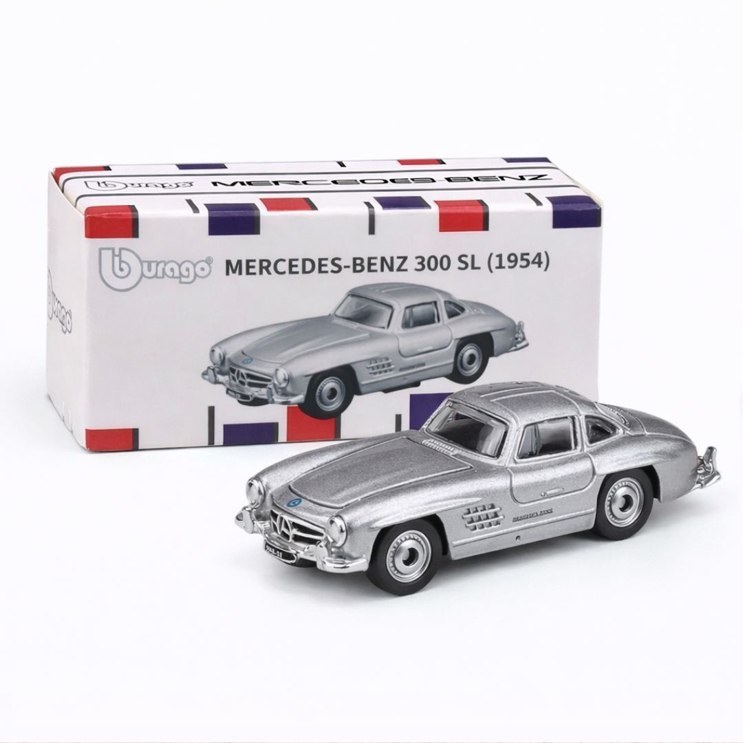 Bburago Sports Cars Mercedes-Benz 300 SL (1954) | 1:64 Scale Official Die-Cast Model