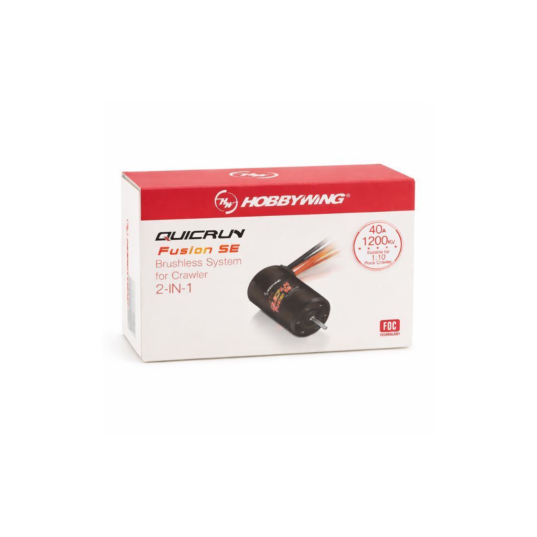 Hobbywing QuicRun Fusion SE FOC 2-in-1 Brushless ESC & Motor System (1200Kv) – 540 Spec | India