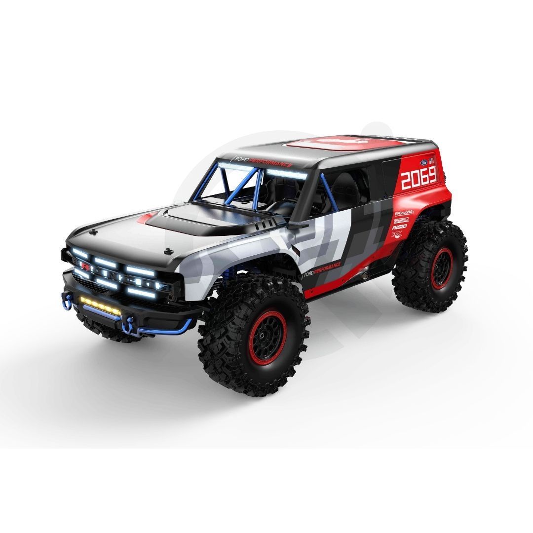 MJX Hyper Go H8P 1/8 Scale Ford Bronco Baja 1000 RC Car – 2-Speed, Sensored Brushless, Diff Lock, App-Tuned Performance