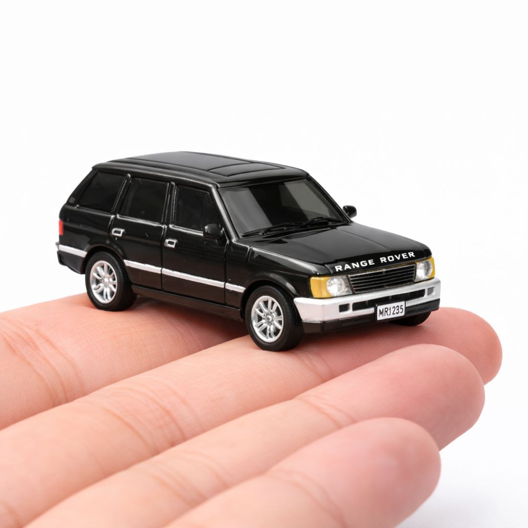 Mini RC Range Rover–Style SUV | 1:64 Scale Die-Cast Metal Remote