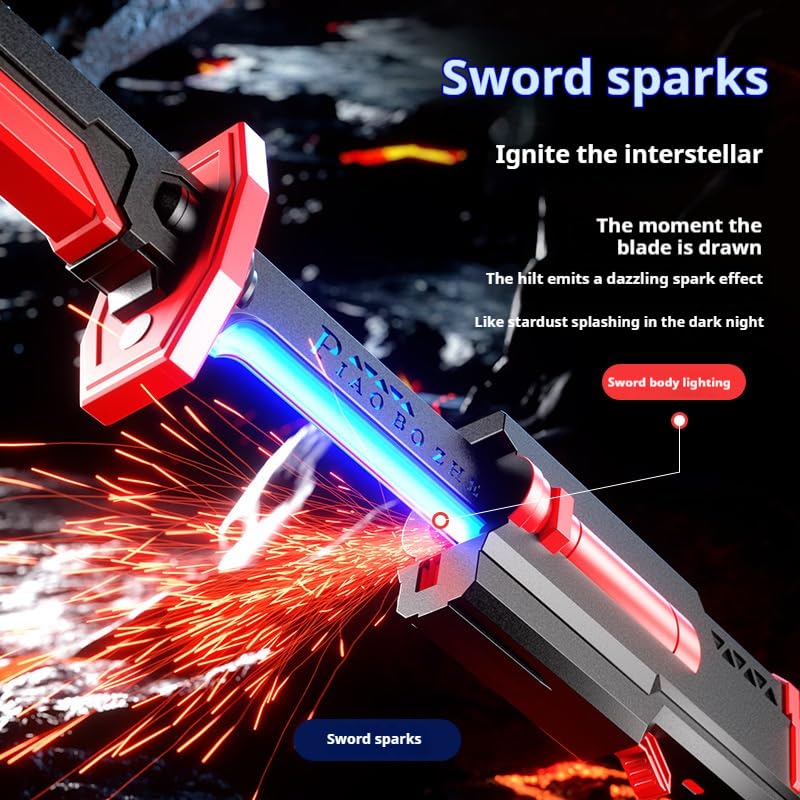 Sparkblade Master Sword with Sparks & Smoke – LED Light-Up Fake
