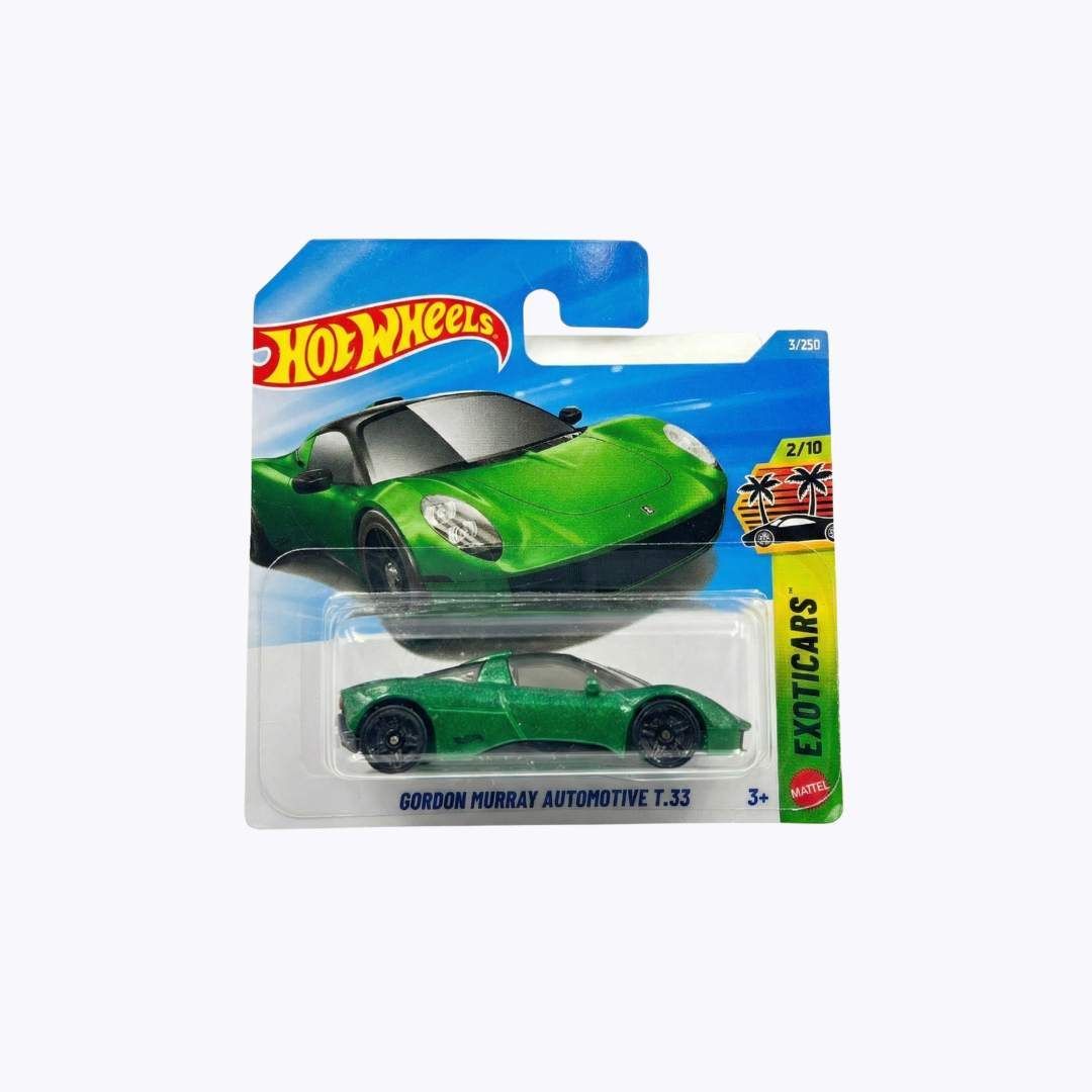 Hot Wheels Gordon Murray Automotive T.33 – Green | 1:64 Diecast (Exotics Series / Short Card)