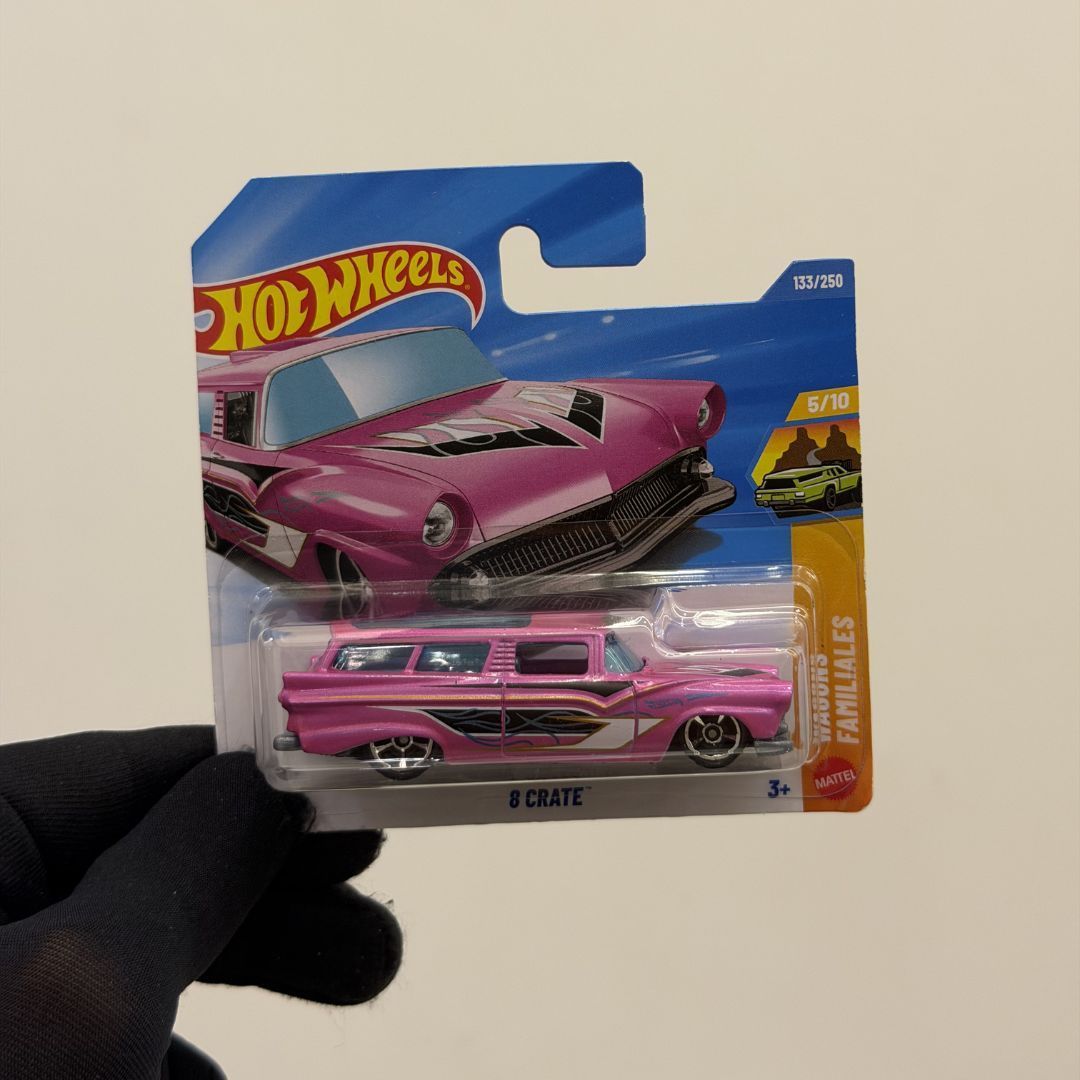 Hot Wheels HW Wagons 8 Crate – 1:64 Scale Die-Cast Car (Pink) | 133/250