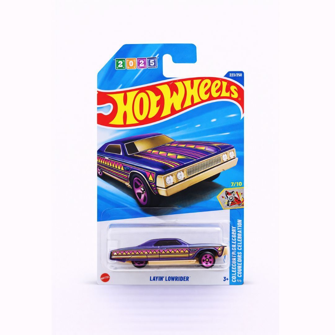 Hot Wheels Layin’ Lowrider | Celebration Racers | 1:64 Scale Diecast Car (2025 Imported)