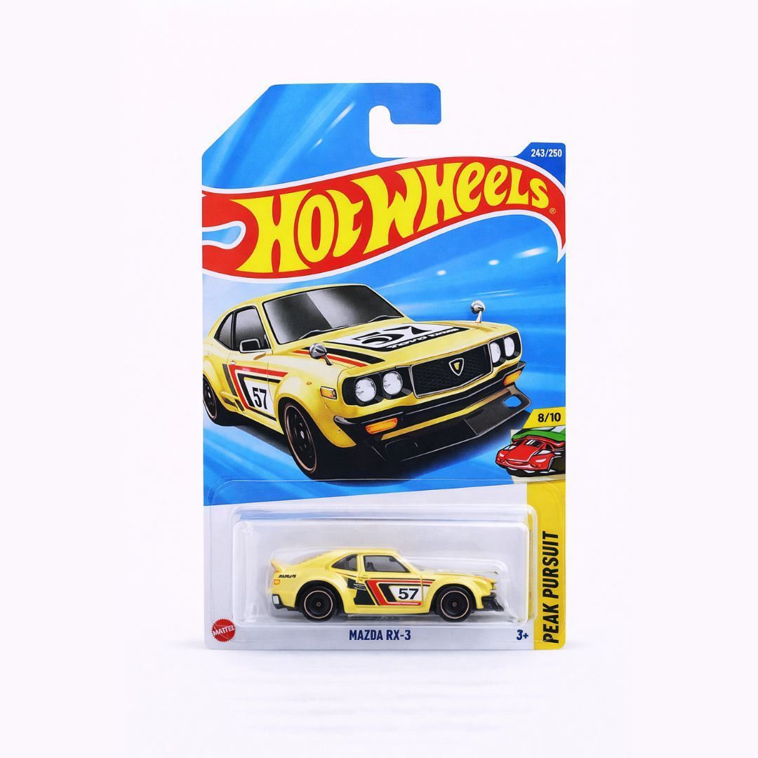 Hot Wheels Mazda RX-3 – Peak Pursuit | 1:64 Scale Diecast | Imported Mainline | 243/250 (2025)