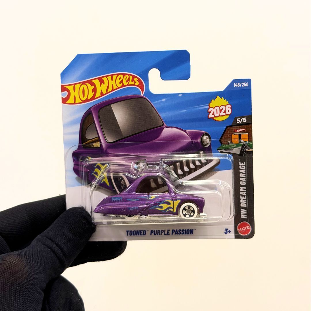 Hot Wheels Tooned Purple Passion – 2026 HW Dream Garage 1:64 Die-Cast Car (148/250)