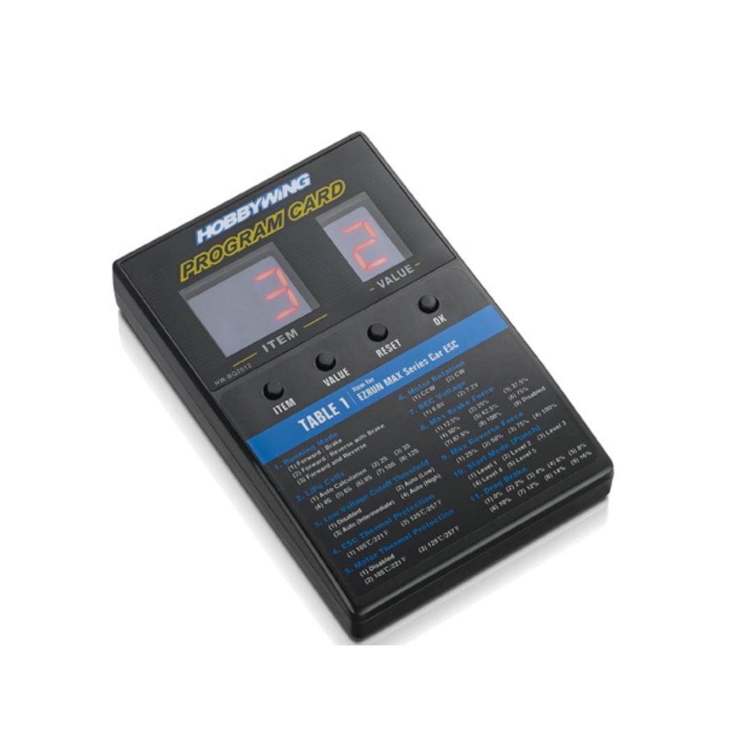 Hobbywing LED Program Card – ESC Programming Box for Hobbywing