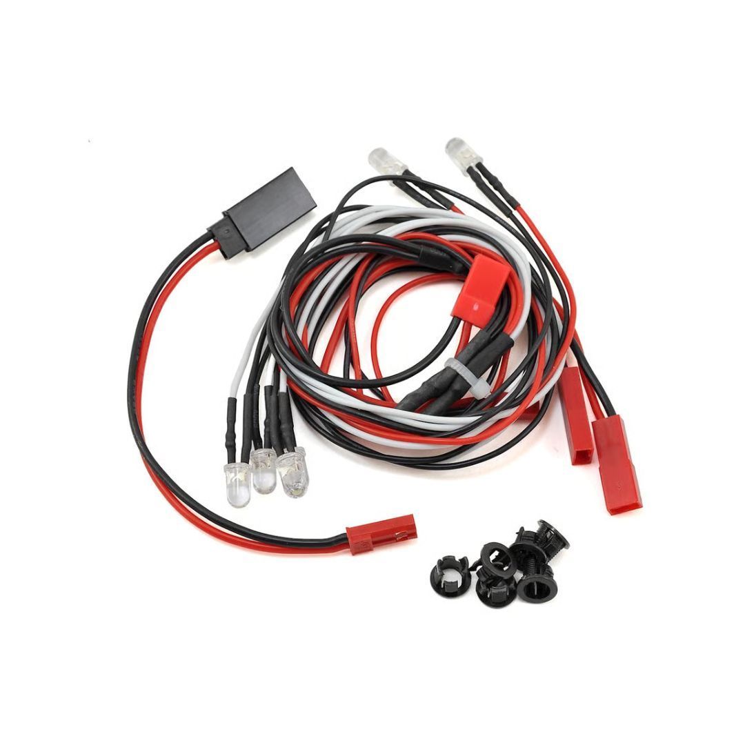 Yeah Racing Ultra Bright LED Light Kit w/ Light Holders – LK-0001WT for 1/10 RC Cars