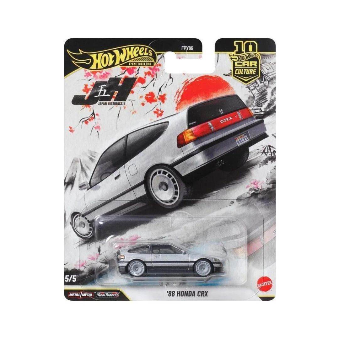 Hot Wheels Japan Historics ’88 Honda CR-X – 1:64 Diecast Car – FPY86