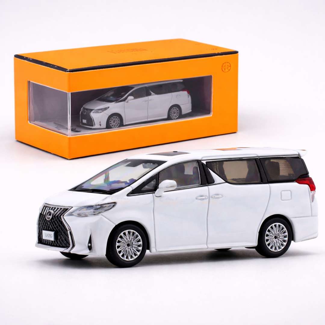 GCD Lexus LM350 White 1:64 Scale Die-Cast Luxury MPV Model Car Premium Miniature