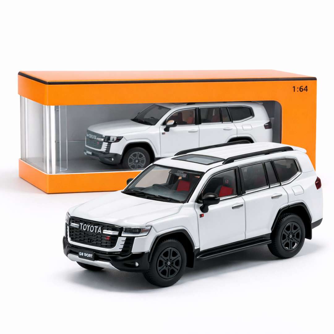 GCD Toyota Land Cruiser 300 Black 1:64 Scale Die-Cast SUV Model Car Premium Miniature