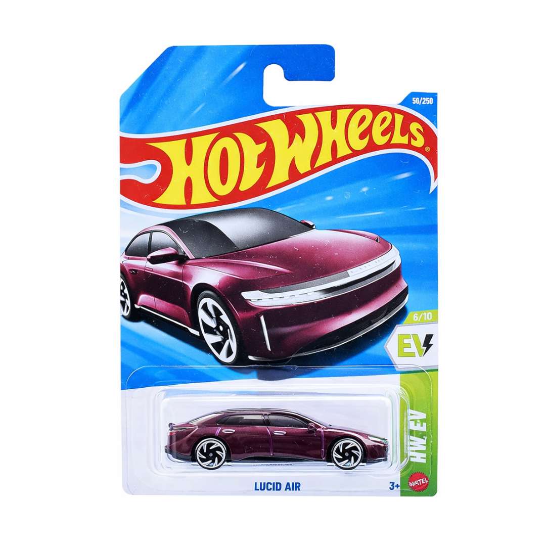 Hot Wheels Lucid Air Maroon 2026 1:64 Diecast Mainline 59/250 Imported 9CNCCK