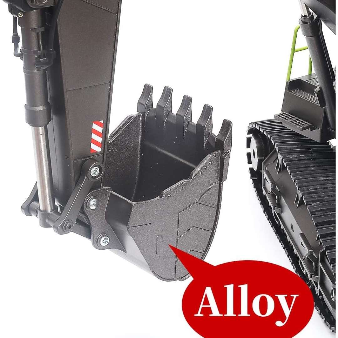 Huina 1593 RC Excavator 1/14 Scale 2.4GHz 360° Rotation Metal - Image 2
