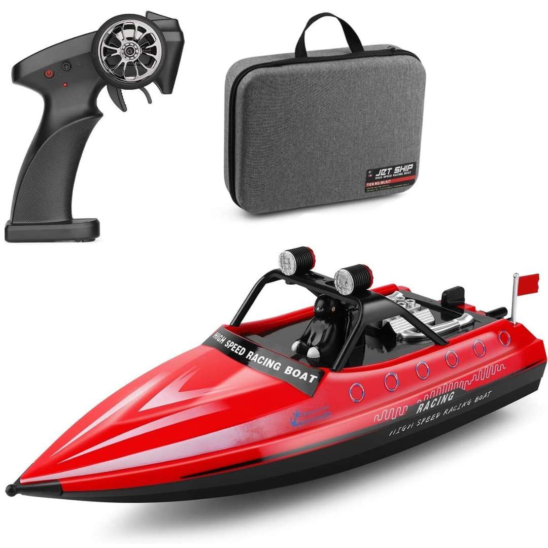 WLtoys WL917 Mini RC Jet Boat (Red) 2.4GHz High-Speed Water Speedboat with Dual Battery 7.4V – 16km/h | India