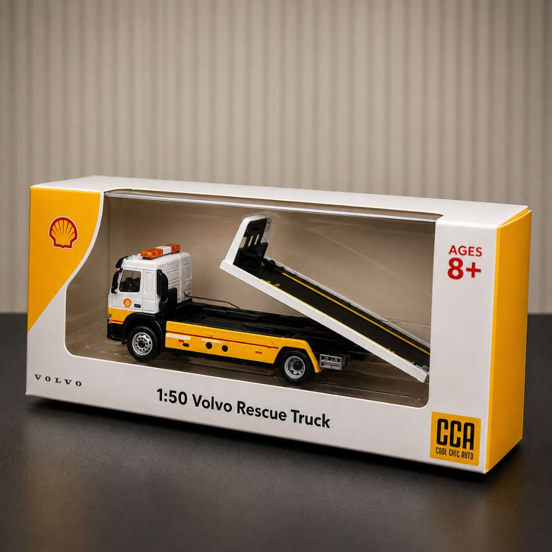 CCA 1:50 Volvo Rescue Truck Diecast Model – Shell Edition | India