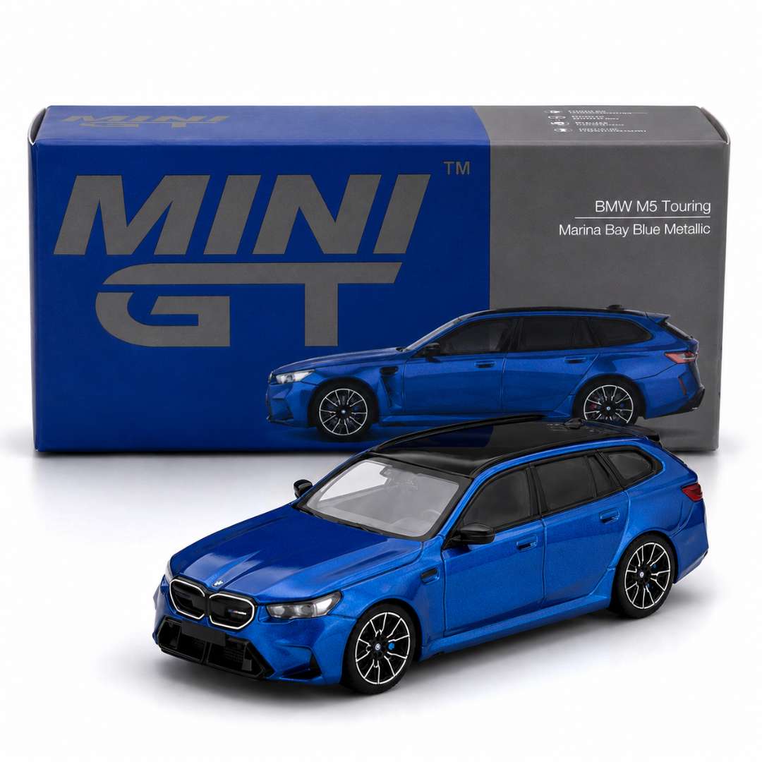 Mini GT BMW M5 Touring Marina Bay Blue Metallic 1:64 Diecast Model Car | India