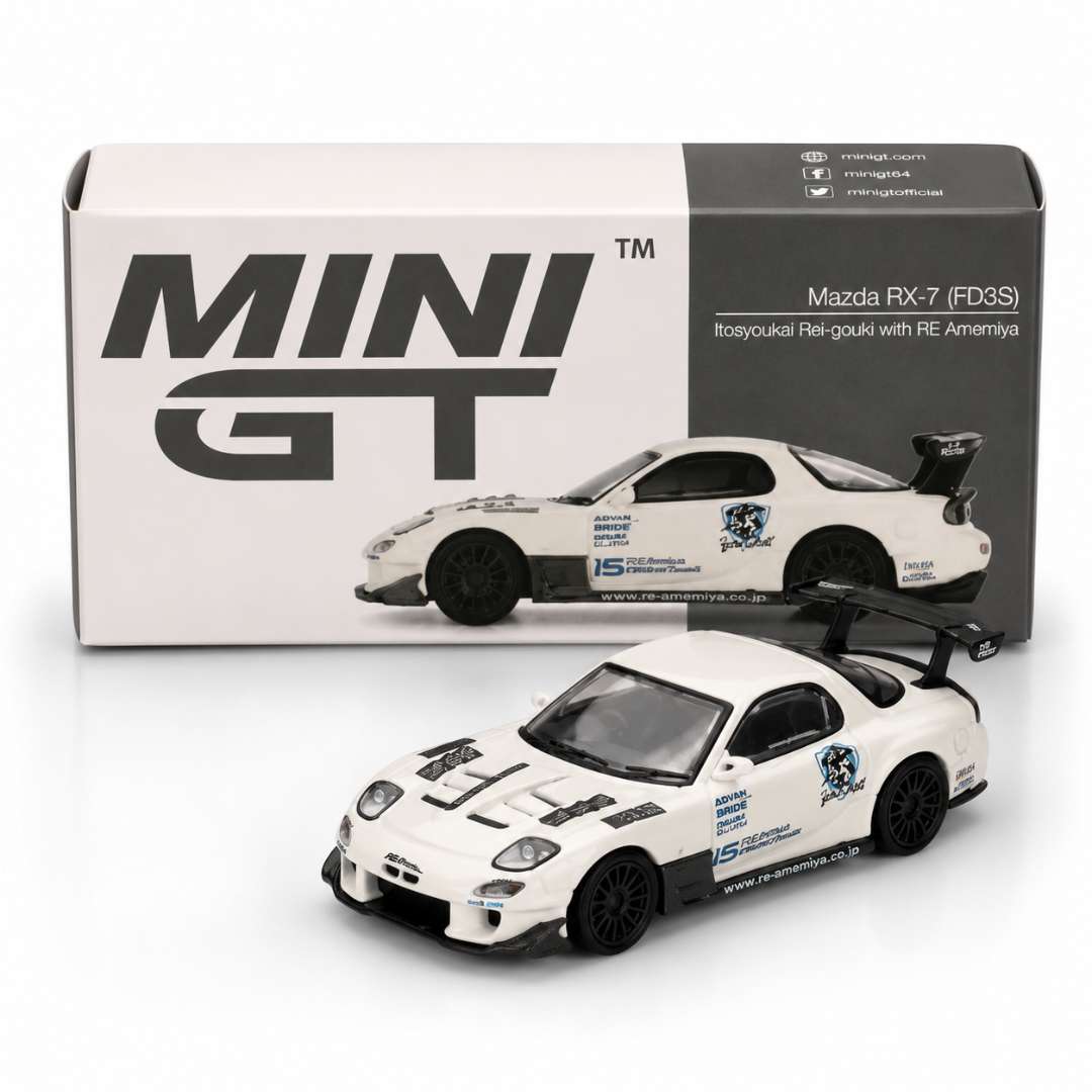 Mini GT Mazda RX-7 (FD3S) Itosyoukai Rei-gouki with RE Amemiya 1:64 Diecast Model Car | India