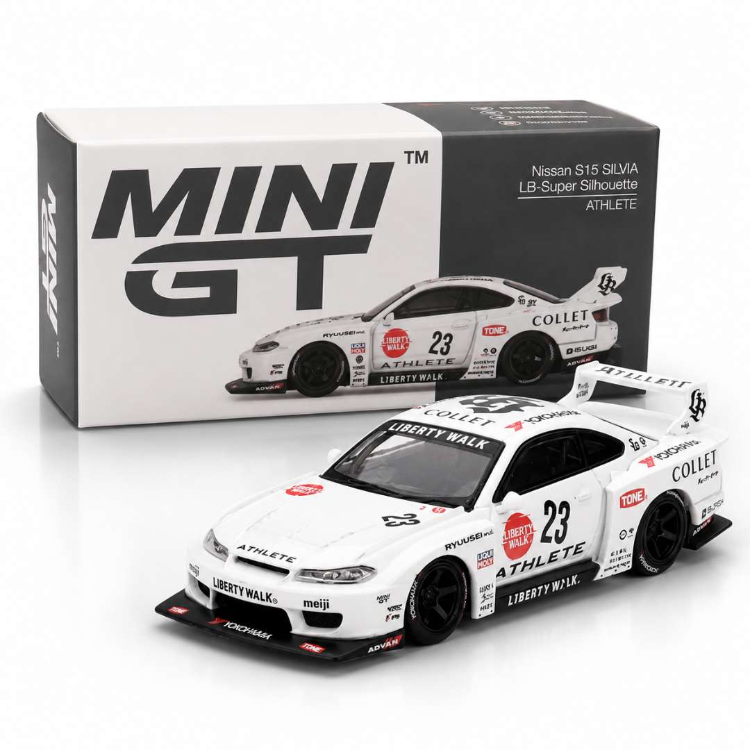 Mini GT Nissan S15 Silvia LB-Super Silhouette (ATHLETE) 1:64 Diecast Model Car | India