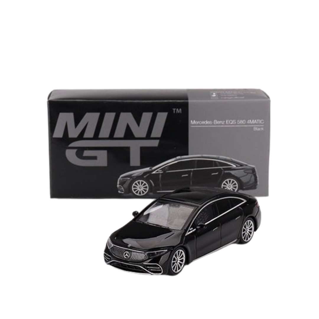 Mini GT Mercedes-Benz EQS 580 4MATIC Black 1:64 Diecast Model Car | Luxury EV Sedan | India