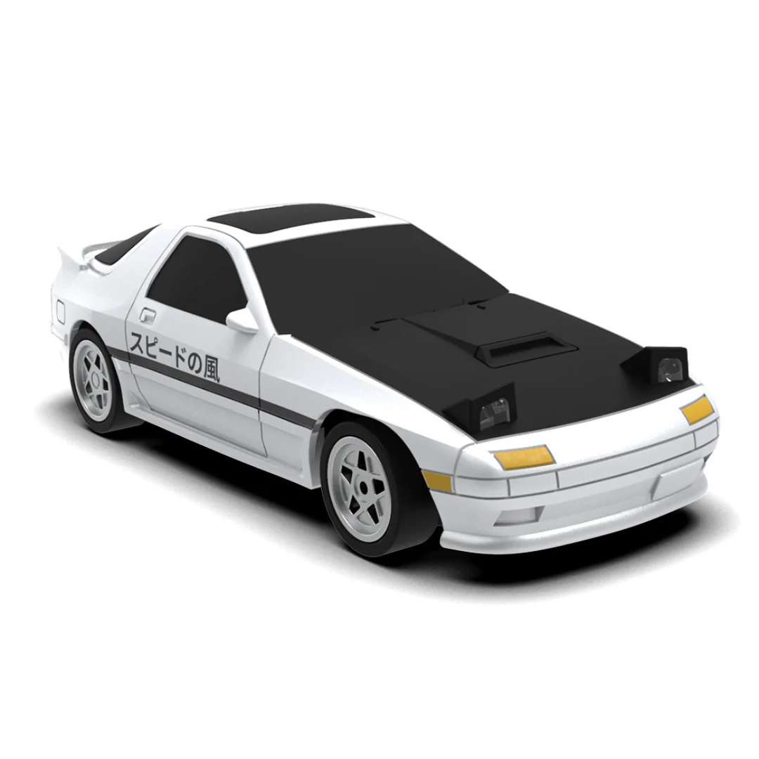 JJRC C8827 1:43 Scale 4WD Gyro RC Drift Car – Full Proportional Mini RTR Drift Racer (White)