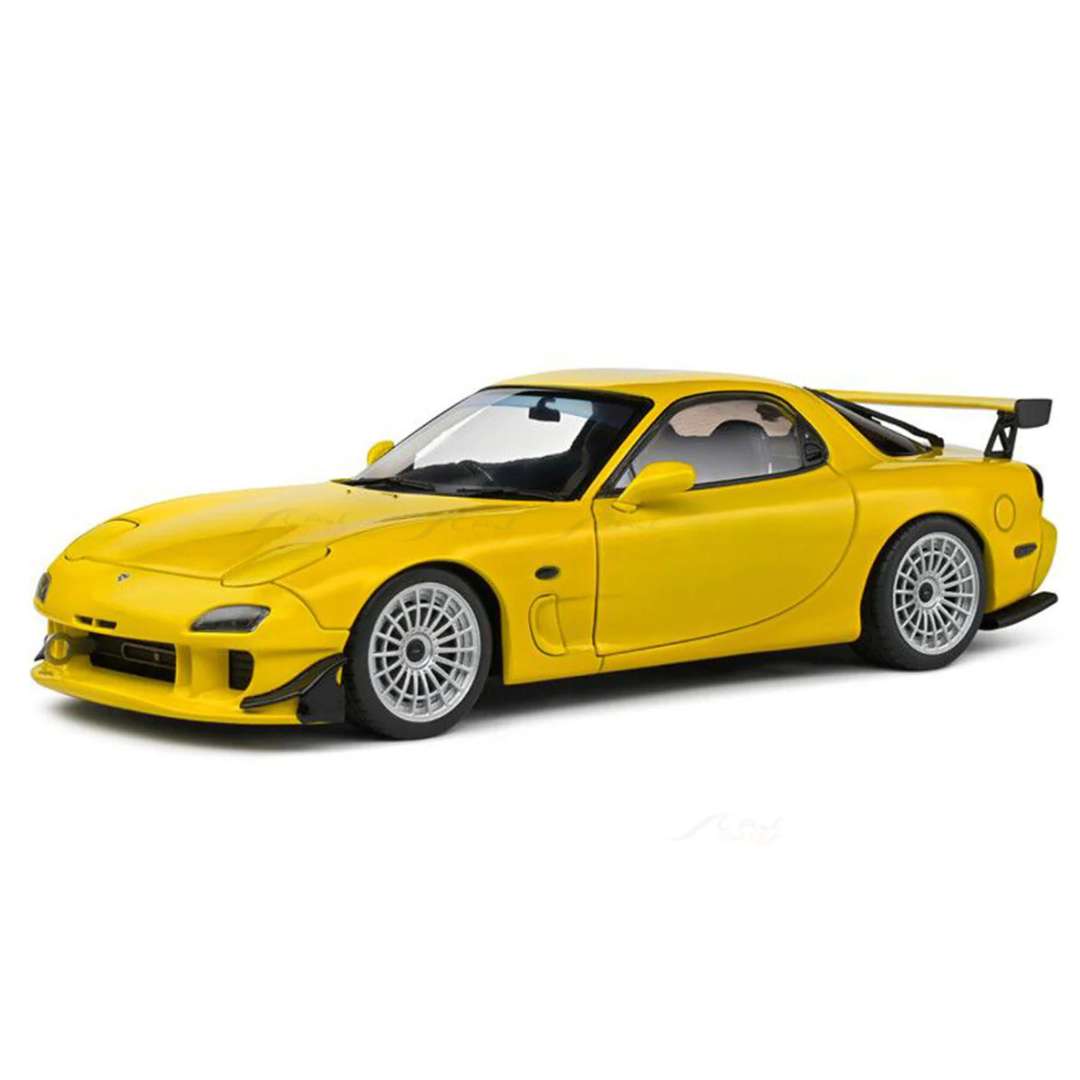 WHOOSH Mazda RX-7 K1 1:43 Scale RC Drift Car – 4WD Mini RTR Drift Racer (Yellow)