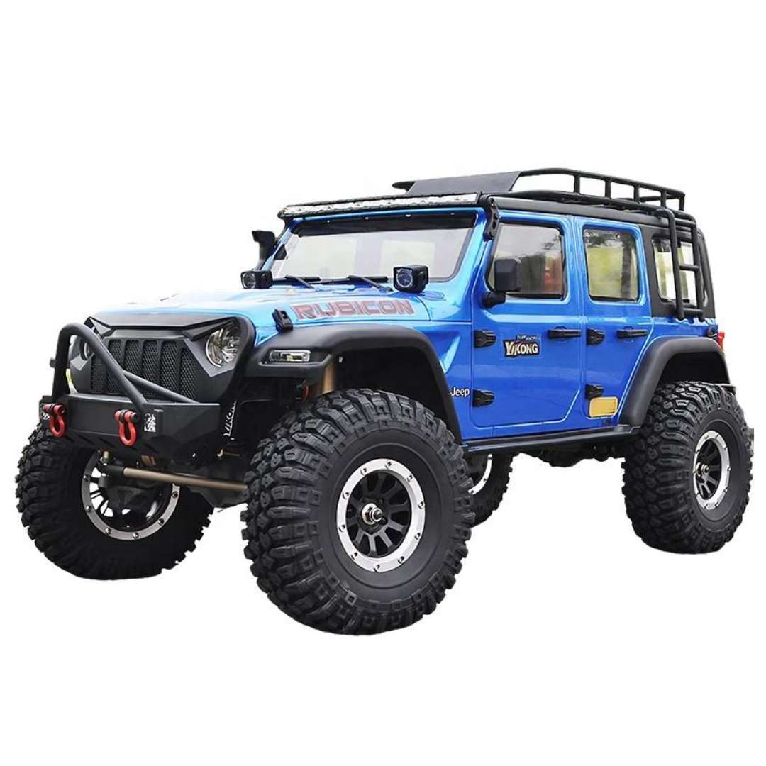 YIKONG YK4082 V3 1/8 Scale Jeep Rubicon 4WD RC Rock Crawler RTR with LED Light System | India (Blue)