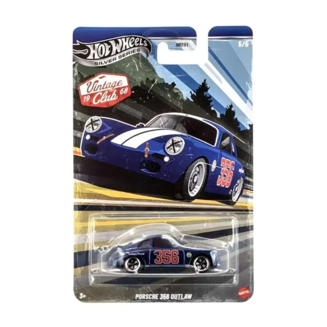 Hot Wheels Silver Series Vintage Club Porsche 356 Outlaw Imported 1:64 Die-Cast Car