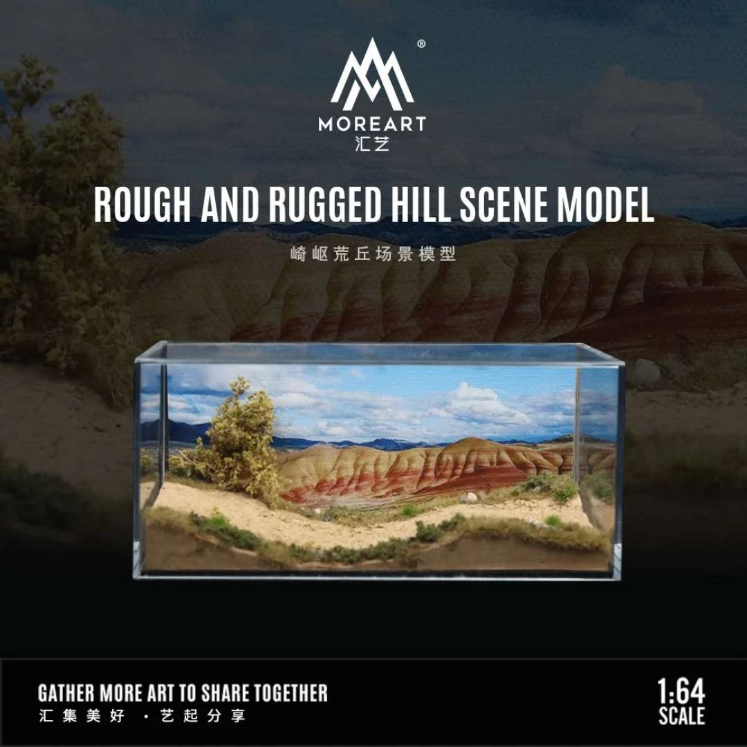 MoreArt MO901319 1:64 Rough & Rugged Hill Scene Diorama Garage