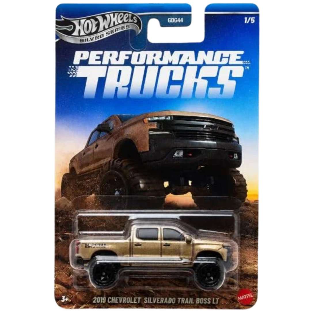 Hot Wheels Silver Series 2019 Chevrolet Silverado Trail Boss LT 1:64 Die-Cast Truck