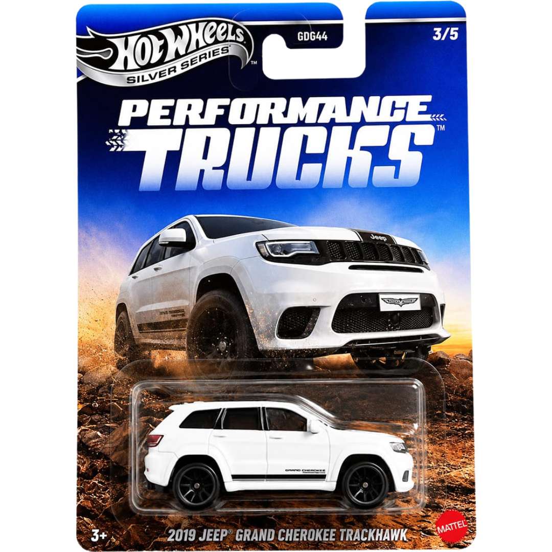 Hot Wheels Silver Series 2019 Jeep Grand Cherokee Trackhawk 1:64 Die-Cast SUV
