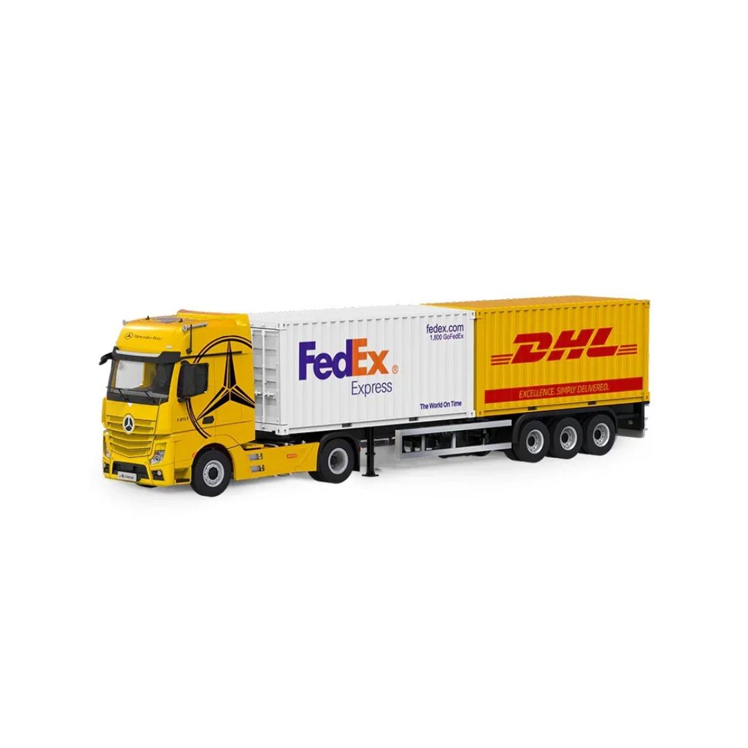 Cool.Car Mercedes-Benz Actros Container Truck 1:64 Scale – FedEx & DHL