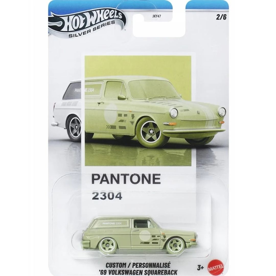 Hot Wheels Custom ’69 Volkswagen Squareback 1:64 – 2026 Pantone Silver Series
