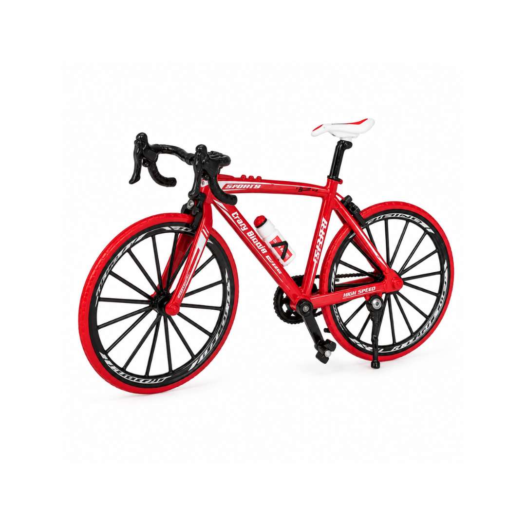 1:10 Scale Metal Die-Cast Road Bicycle Model – Red | Collectible Display Bike