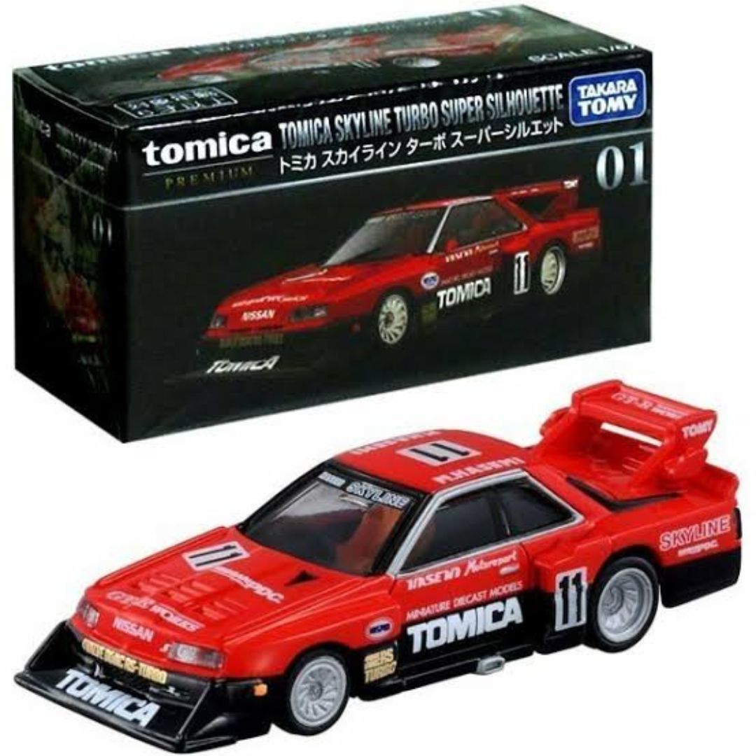 Takara Tomy Tomica Premium No. 01 Nissan Skyline Turbo Super Silhouette 1:64 Scale